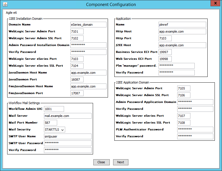 Component Configuration