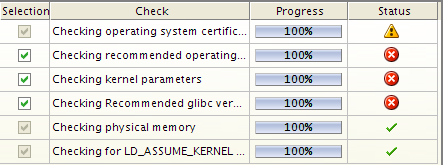 OS checks failed
