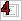 This figure shows the Priority Order 4 icon, which is a square with number 4 written on the top left corner in red.