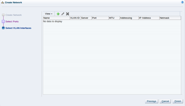 この図は、ネットワークに含めるVLANインタフェースを選択するSelect VLAN Interfacesステップを示しています。