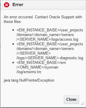 同じバージョンのEnterprise Manager Plug-inのアンデプロイと再デプロイによるエラー。 同じバージョンのEnterprise Manager Plug-inのアンデプロイと再デプロイによるエラー。