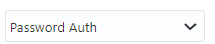 Authentication Dropdown