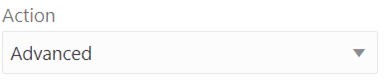 Action dropdown