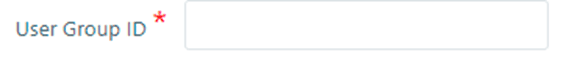 User Group ID box