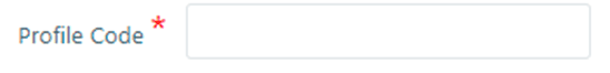 Profile Code text box