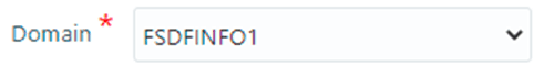 Domain drop down
