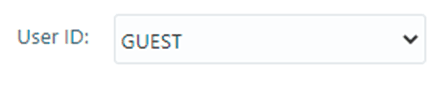 User ID drop-down