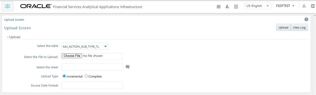 This image illustrates the config schema upload module summary screen