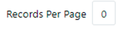 Records per Page pagination
