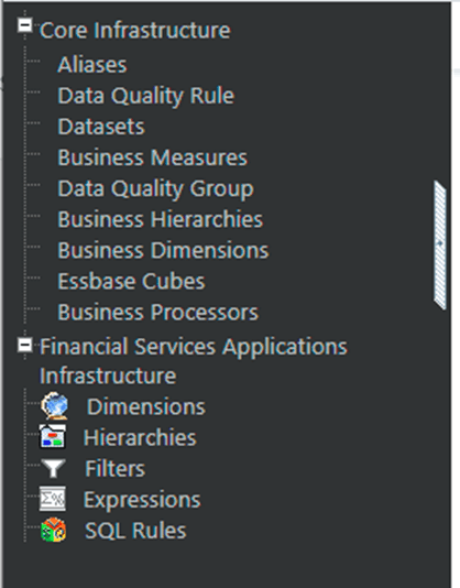 Object Migration Navigation Tree
