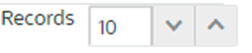 Records per page