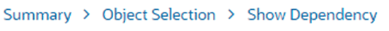 Show Dependency breadcrumb