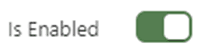 Is Enabled toggle button