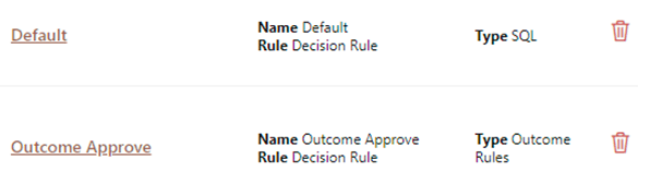 List View for Application Rule