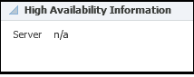 High availability information