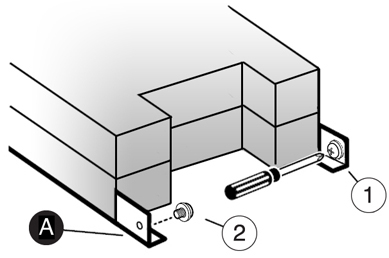 image:Securing the shelf for shipping in a rack