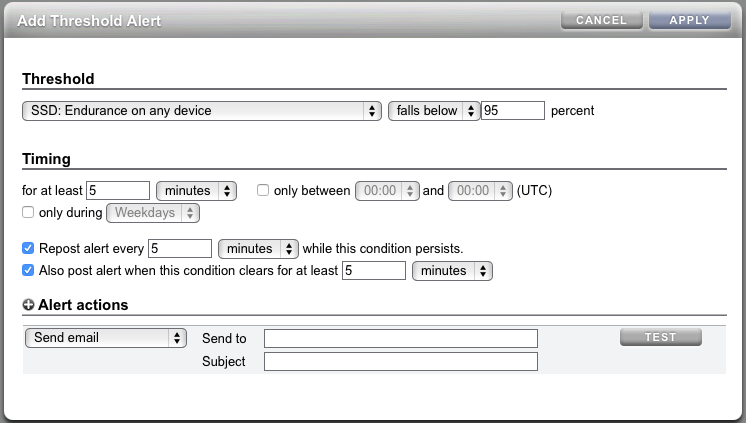 image:This image shows how to add threshold alert.