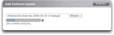 image:image showing software update progress bar