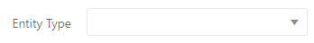 Entity Type Drop-down