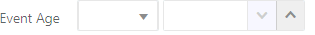 Event Age dropdown
