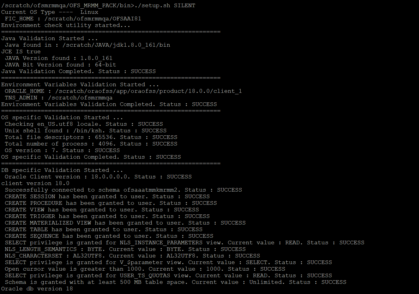 Description of Silent Mode of Installation follows This illustration shows triggering of the installation in silent mode.