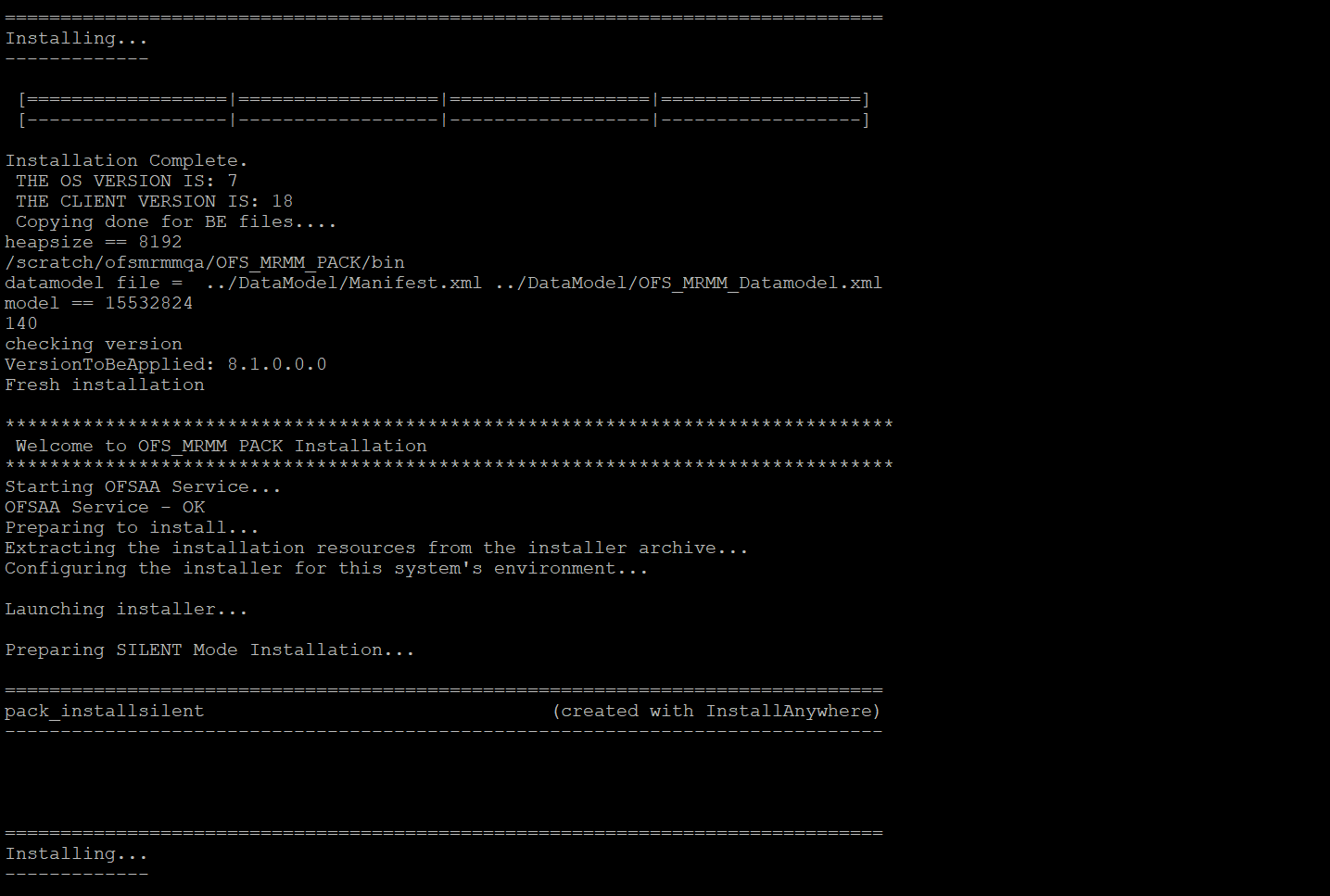 Description of MRMM Silent Mode Installation follows This illustration shows the OFS MRMM installation.