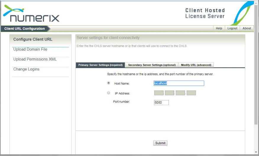 This illustration shows the Client URL Configuration in Numerix. This illustration shows the Client URL Configuration in Numerix.