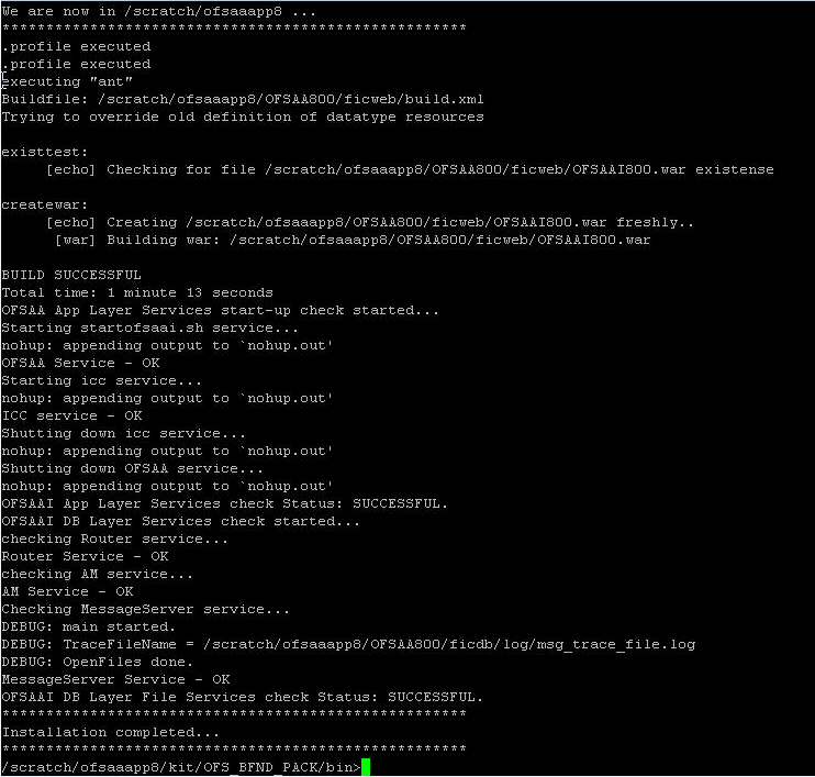 This illustration shows the silent mode installation completed screen. This illustration shows the silent mode installation completed screen.