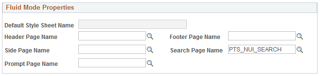 Fluid Mode PeopleTools Options settings