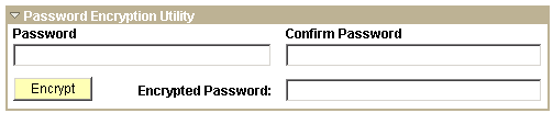 Password Encryption Utility dialog box