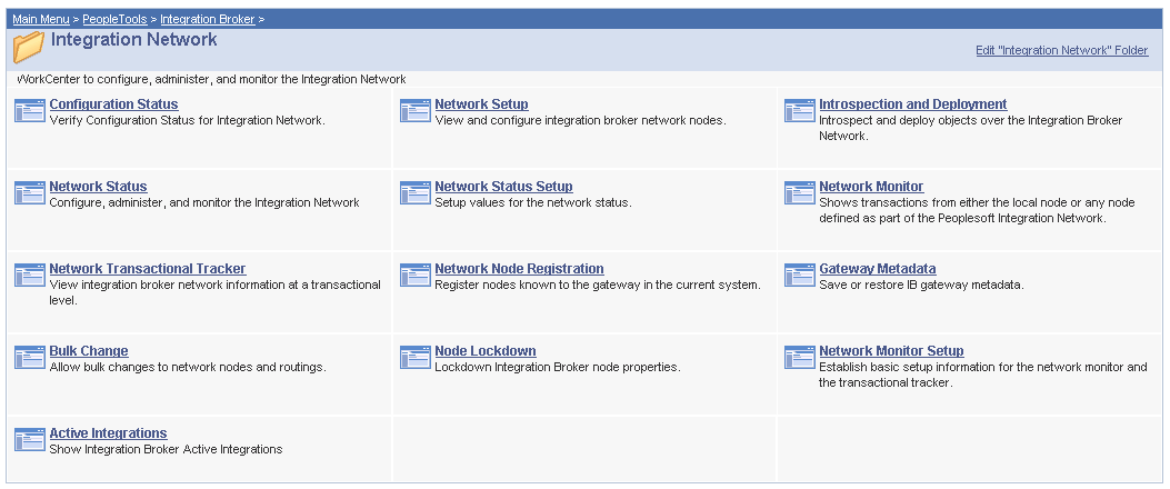 Integration Network folder
