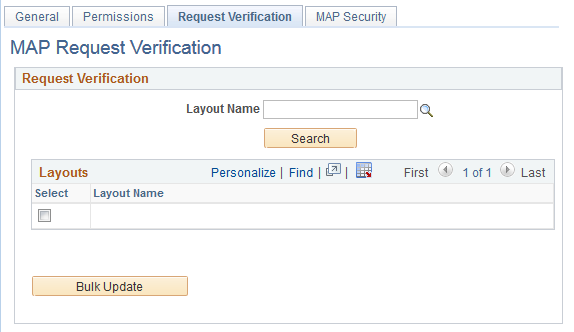 MAP Security - Request Verification page