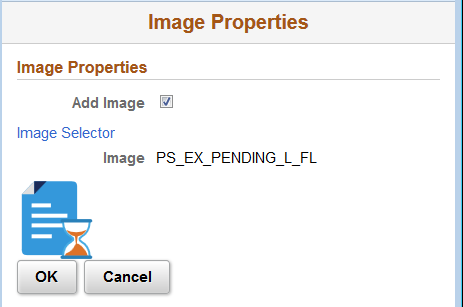 Image properties page