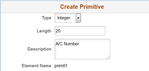 Create primitive page
