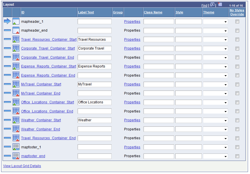 Example: Containers for accordion example