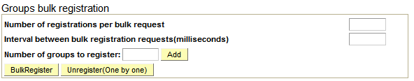 Groups bulk registration group box
