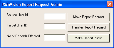 nVision Report Request Admin dialog box