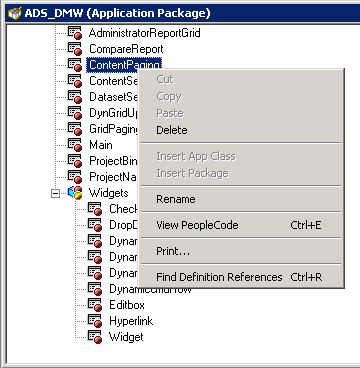 Accessing PeopleCode Editor for an Application Class