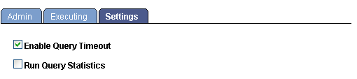 Settings page