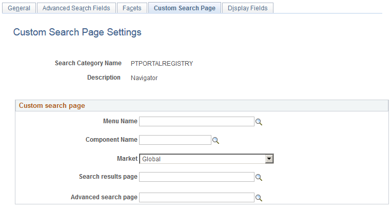 Search Category - Custom Search Page page