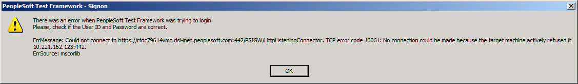 Wrong HTTPS Error Message