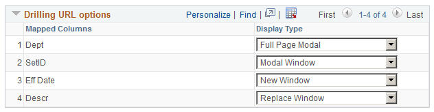 Fluid Mode Options - Drilling URL Options