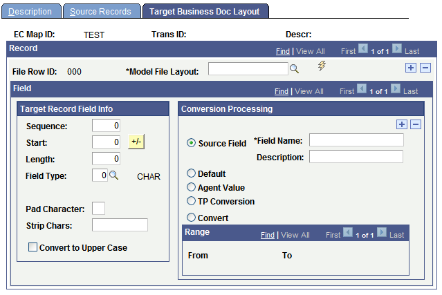 Outbound Maps - Target Business Doc Layout page