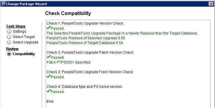 Check Compatibility for a PeopleTools Upgrade
