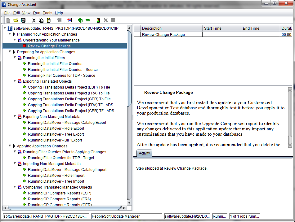 Example Translation Delta Package Job