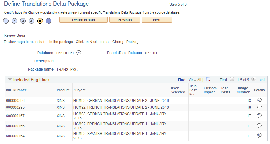 Define Translations Delta Package page 5