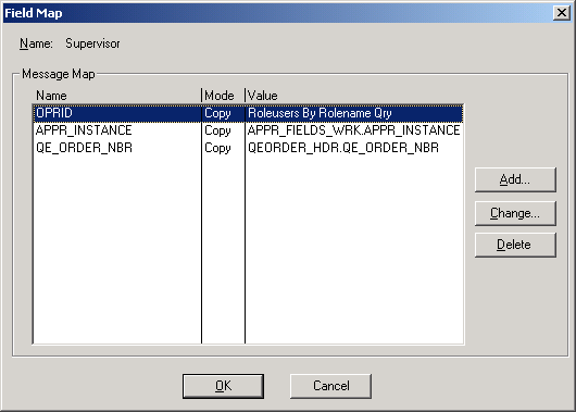 Field Map dialog box