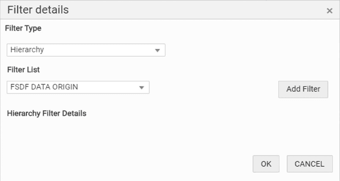Title: Description of adding the Filter in the Filter Details page follows - Description: This illustration shows the Filter Details page. Select the Filter Type and Filter List, and then click Add Filter.
