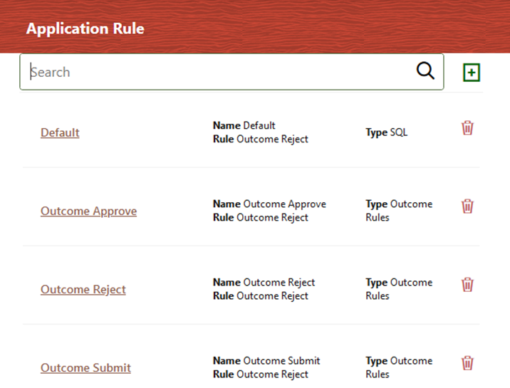 This illustration shows the Application Rule details page in Insurance Liability Contracts Data Load Process.