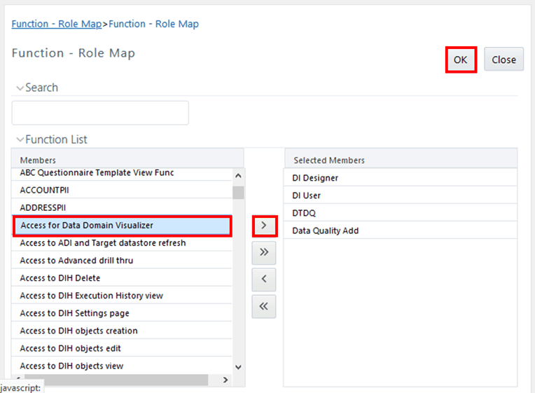 5 Application of Data Domain Browser in OIDF